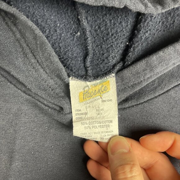 VTG 80 MADE IN CANADA College Hoodie Piacente Mens S College de l'Assomption CLA - Picture 8 of 13